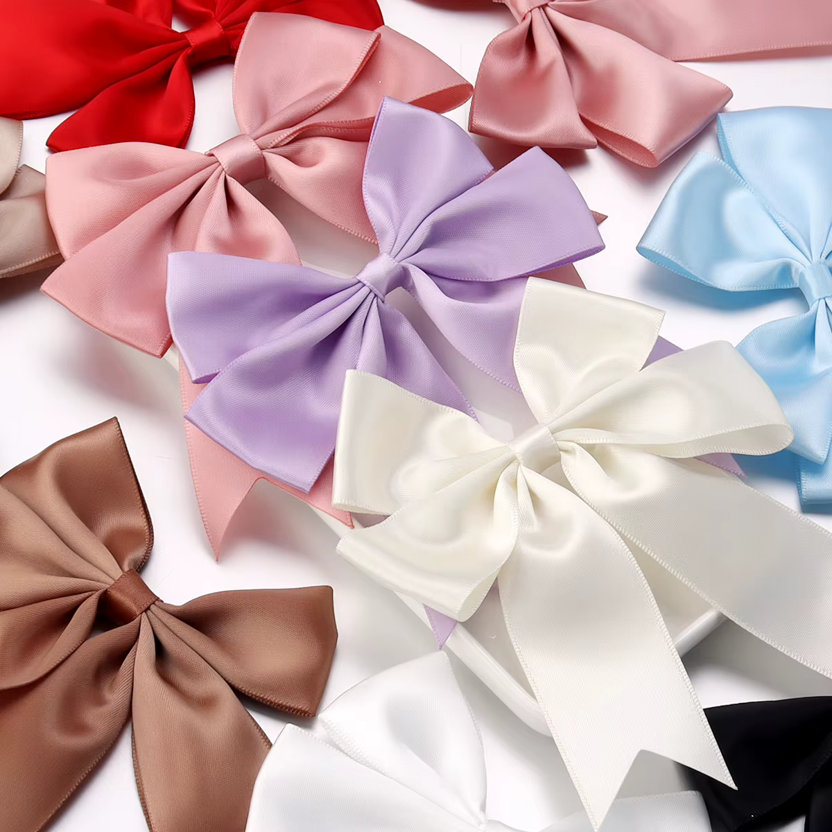(4 pièces/paquet) 12*13cm nœuds de ruban coloré grande taille