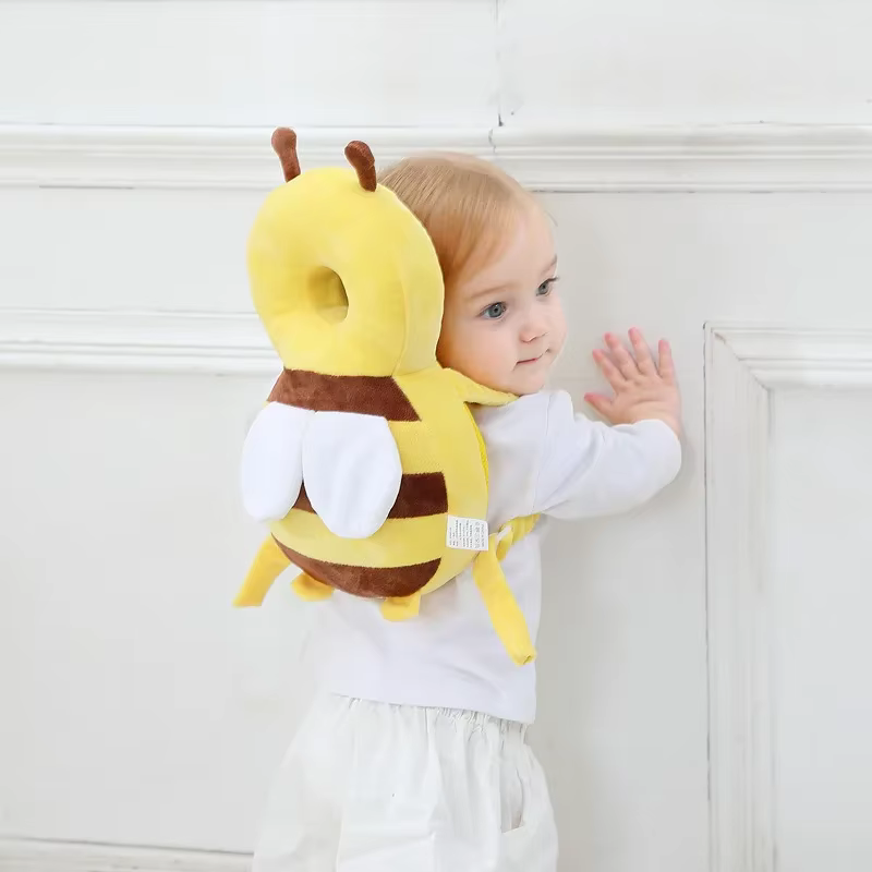Coussin de protection pour la tête et le dos du bébé, coussin de sécurité pour l'apprentissage de la marche des tout-petits, protection contre les chutes, casque enfant motif abeille