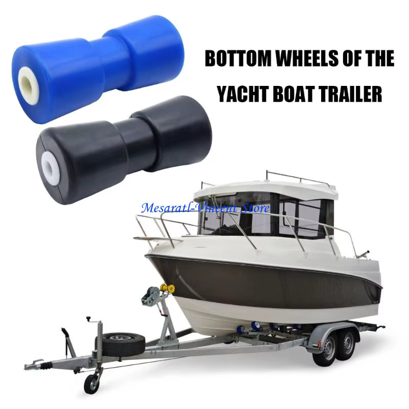 A70F – ensemble rouleaux remorque bateau 8 pouces, outil roulement bleu pour stabilité du remorquage bateau