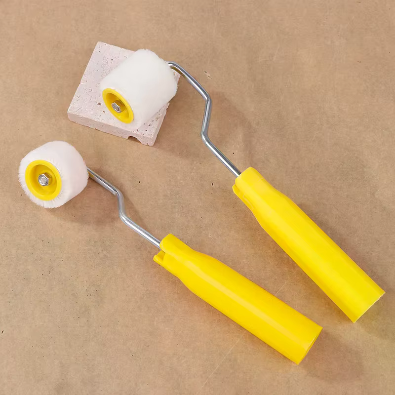 Mini rouleaux de peinture pour portes et plafonds, pinceaux en laine, Extra petits, pour retouche, bord de garniture, rouleau pour réparation murale