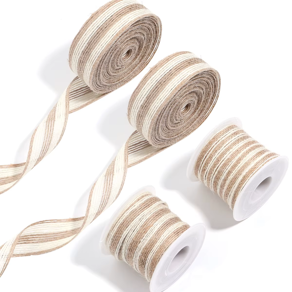 Rouleau de ruban en toile de Jute naturelle