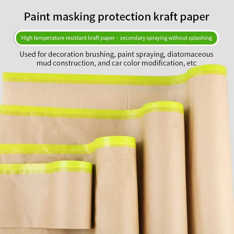 1 rouleau de papier de masquage pré-câblé pour traitement mural