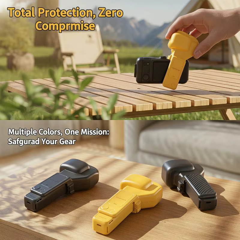 Écran de protection pour objectif Gimbal, tout-en-un, anti-chute, design rabattable, coque rigide pour accessoires Pocket 4P