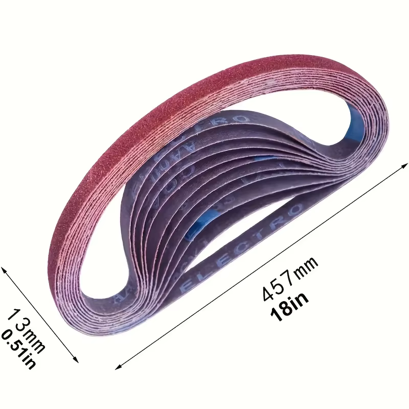 Bande abrasive, taille 13×457 mm