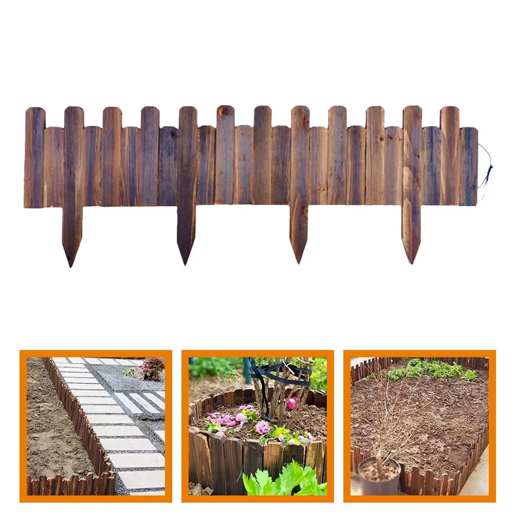 Clôture décorative en bois pour jardin, bordure de potager, aménagement paysager, clôture de cour