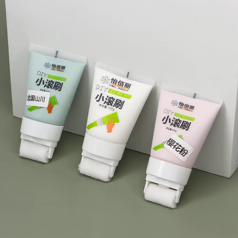 Petite Brosse à Rouler en Latex pour Réparation Murale, Rouleau à Pâte, vaccage Rapide, Crème, Fournitures Ménagers