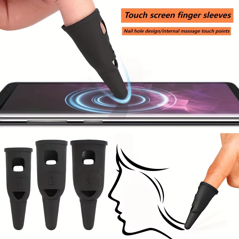 Protège-doigts en silicone ultra-doux et flexible, léger et ajustement parfait. Idéal pour les longues sessions de jeu, l'écriture et la peinture numérique