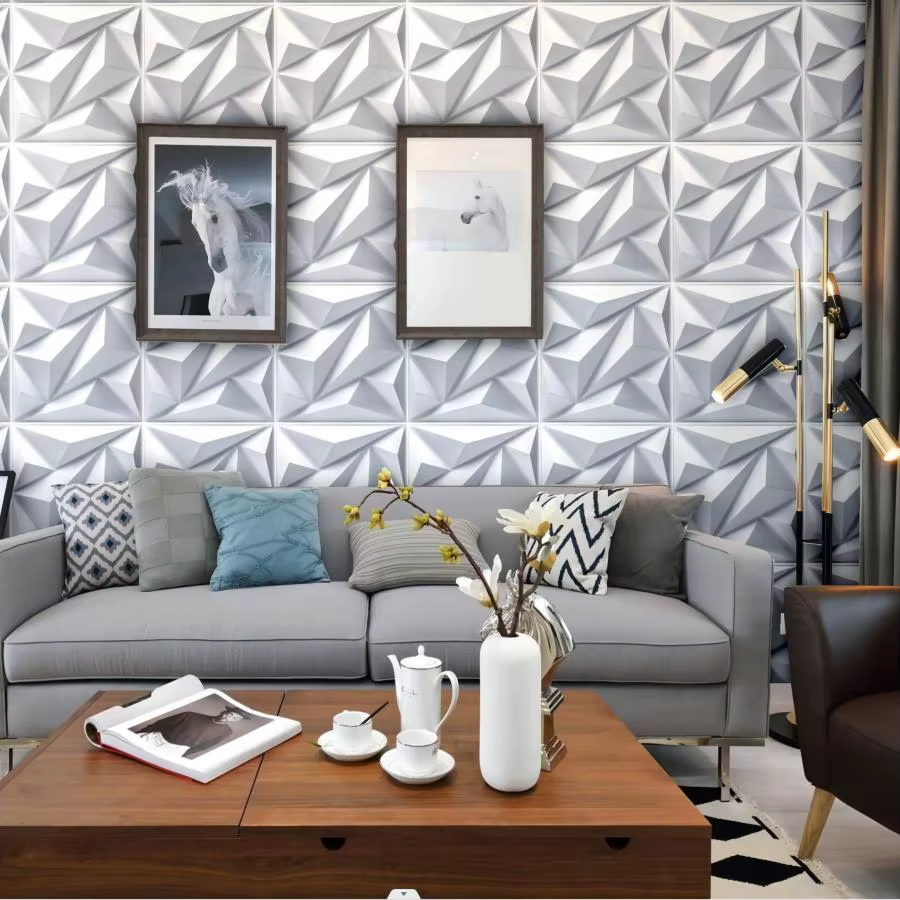 Panneaux muraux texturés 3D pour décoration murale intérieure