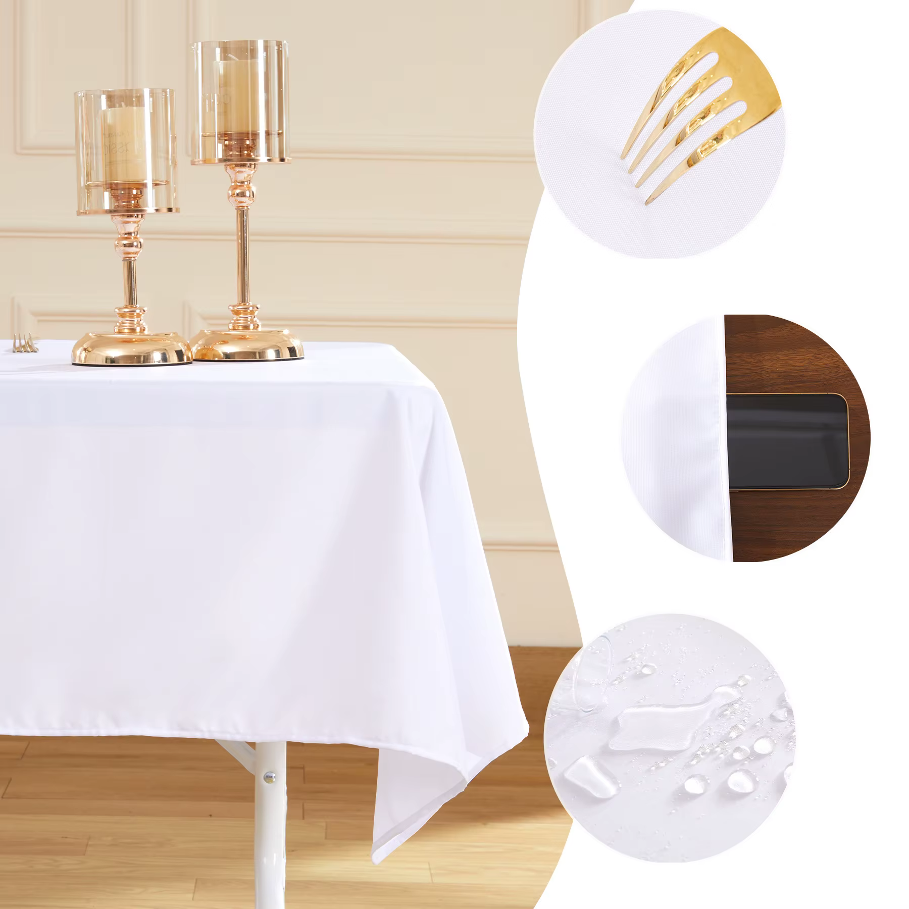 Nappe en polyester imperméable anti-rayures