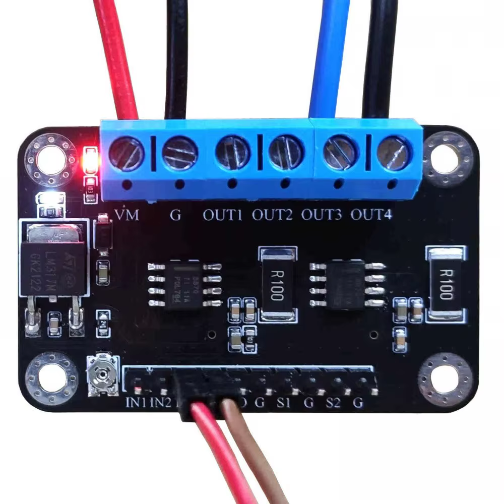 Drv8870 Module d'entraînement de moteur double canal haute puissance pilote cc 6.5 V-45 V carte de régulation de vitesse PWM avec Protection contre les surintensités
