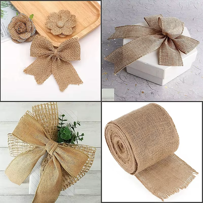 Rouleau de tissu en toile de Jute naturelle