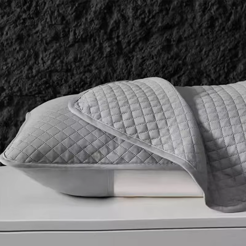 Housse de coussin protectrice, confortable, respectueuse de la peau, universelle, respirante, antidérapante, anti-poussière pour chambre à coucher (sans coussin)