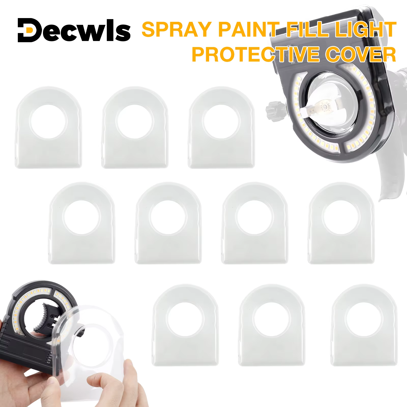 Couvercle de protection amélioré pour lampe de peinture sans fil