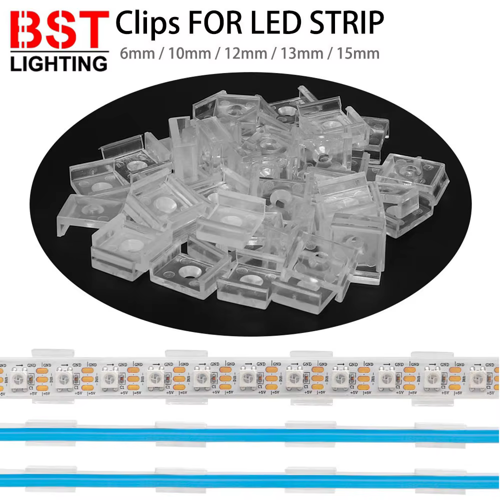 Clips de fixation de connecteur de bande LED