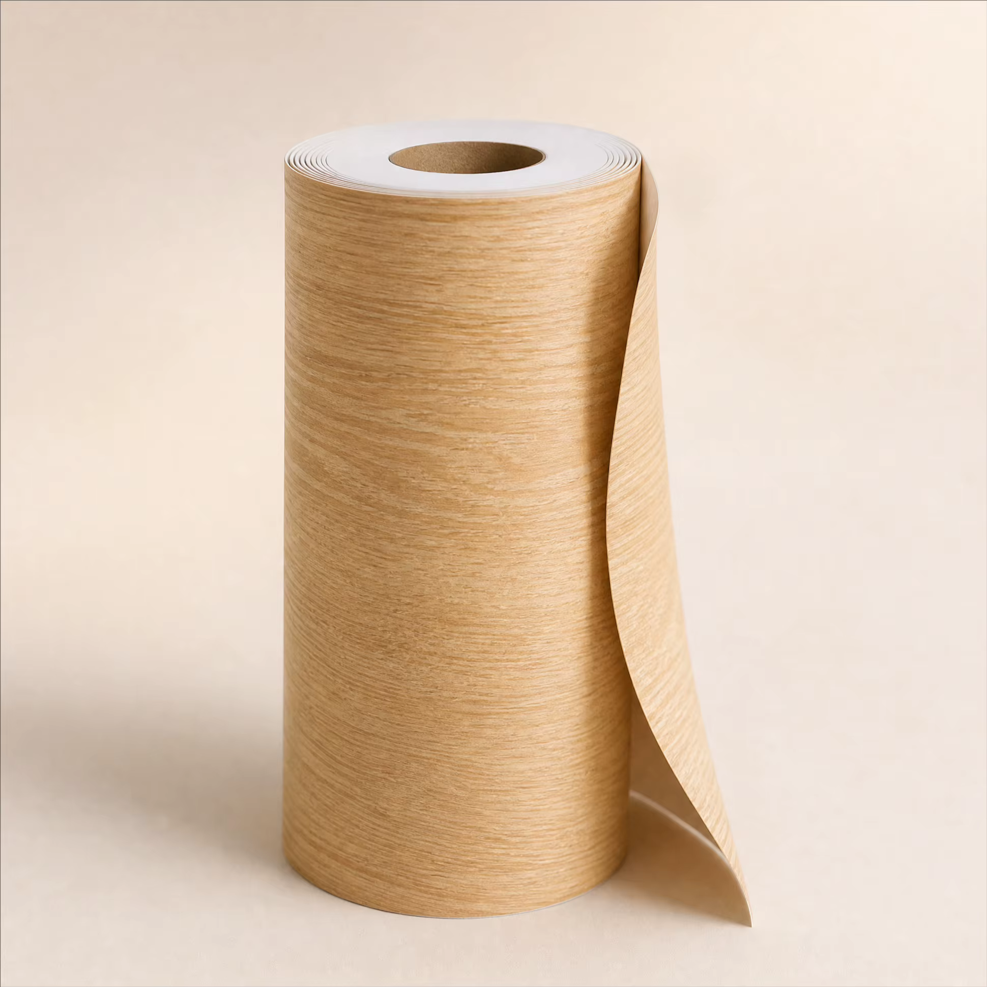 Papier peint autocollant imitation grain de bois chêne clair