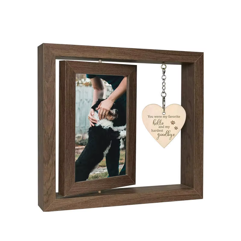 Cadre Photo en bois carte postale