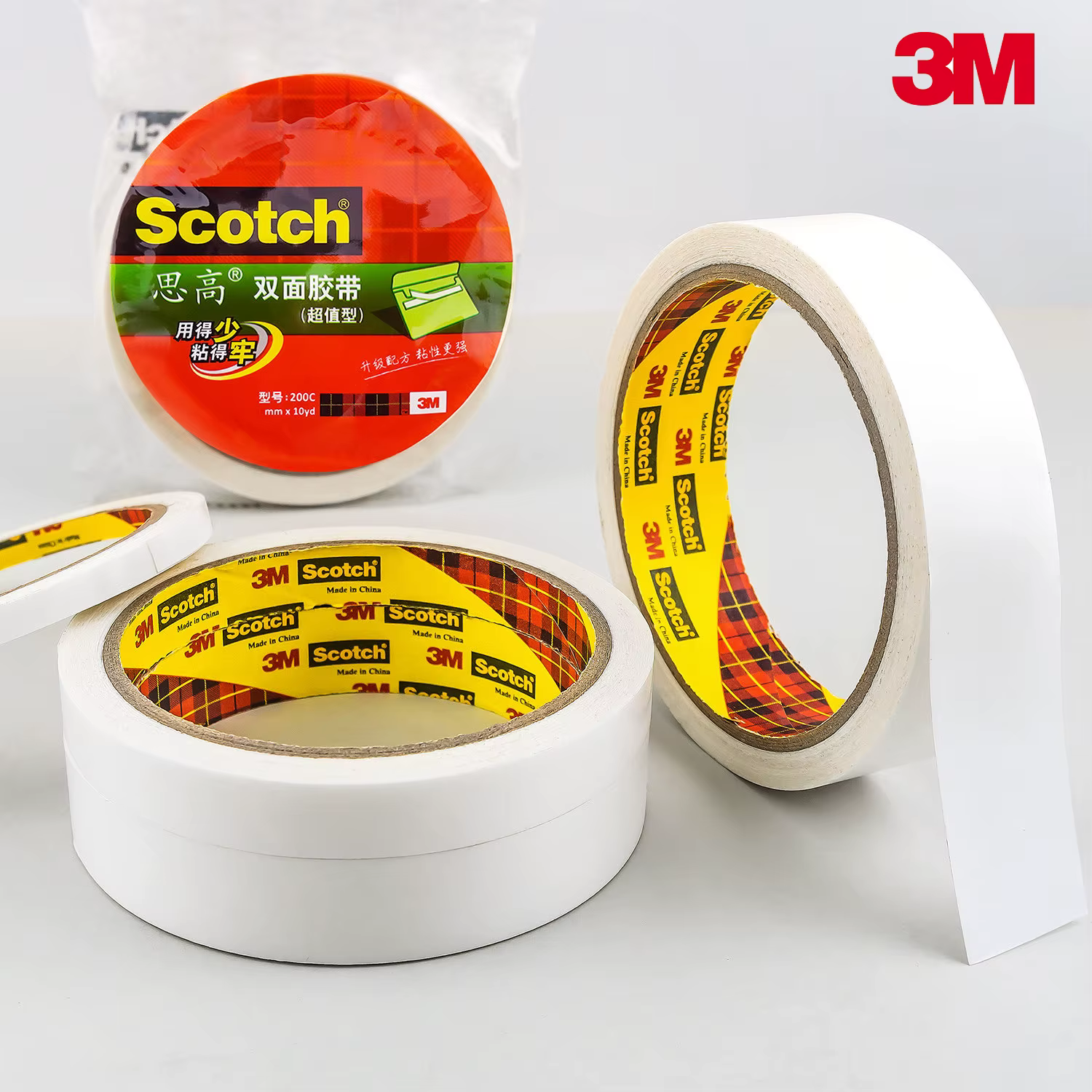 Ruban adhésif double face haute viscosité 3M Scotch