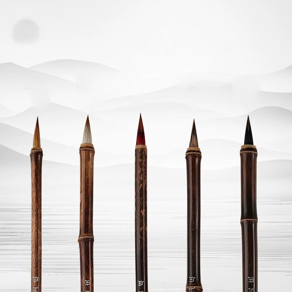 Cheveux de loup de qualité pour étudiant artiste d'art pinceaux de calligraphie crucibles pinceaux chinois Script pinceau d'écriture pratique de la peinture