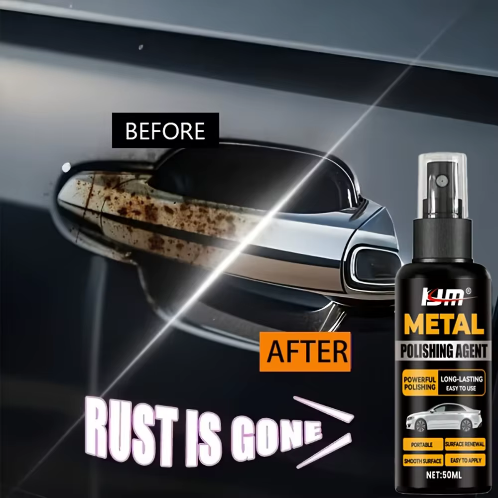 Spray de rénovation antirouille pour accessoires métalliques