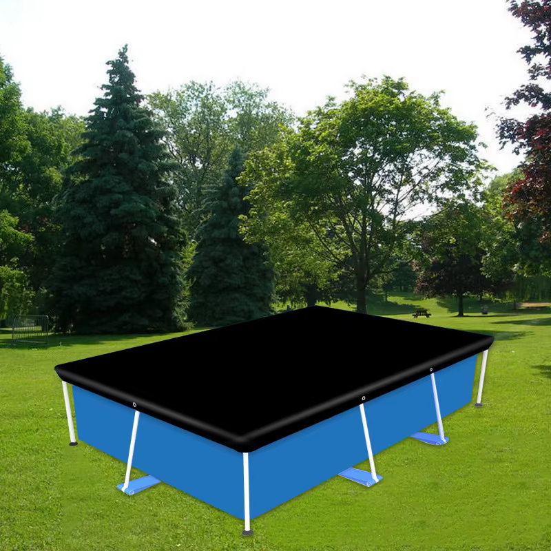 Bâche de piscine imperméable Comincia en PE, protection contre la poussière, la pluie, les UV et le soleil, bâche de protection pour piscine extérieure et jardin