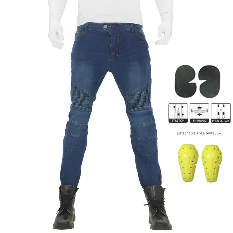 Pantalon de moto pour homme, jean de moto, équipement de protection, randonnée, VTT, fjocross