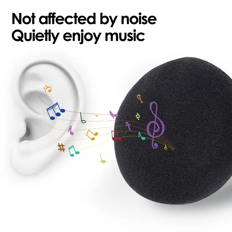 Coussinets d'oreille en mousse épaisse pour écouteurs, housse de coussin de remplacement en éponge, étui pour écouteurs 35mm 40mm 50mm 55mm 60mm, manchon de protection