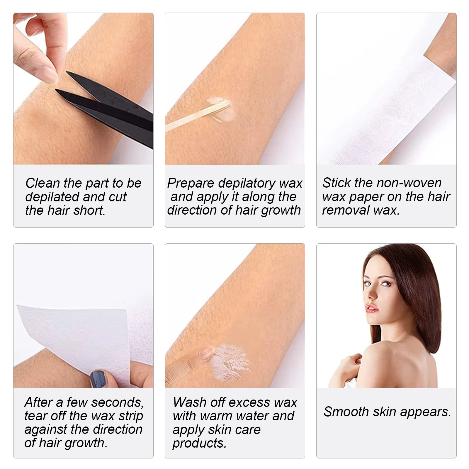 20 pièces grandes bandes de cire d'épilation en rouleau, papier spécifique à la cire, tissu d'épilation jetable-7x100 Yards de papier de cire
