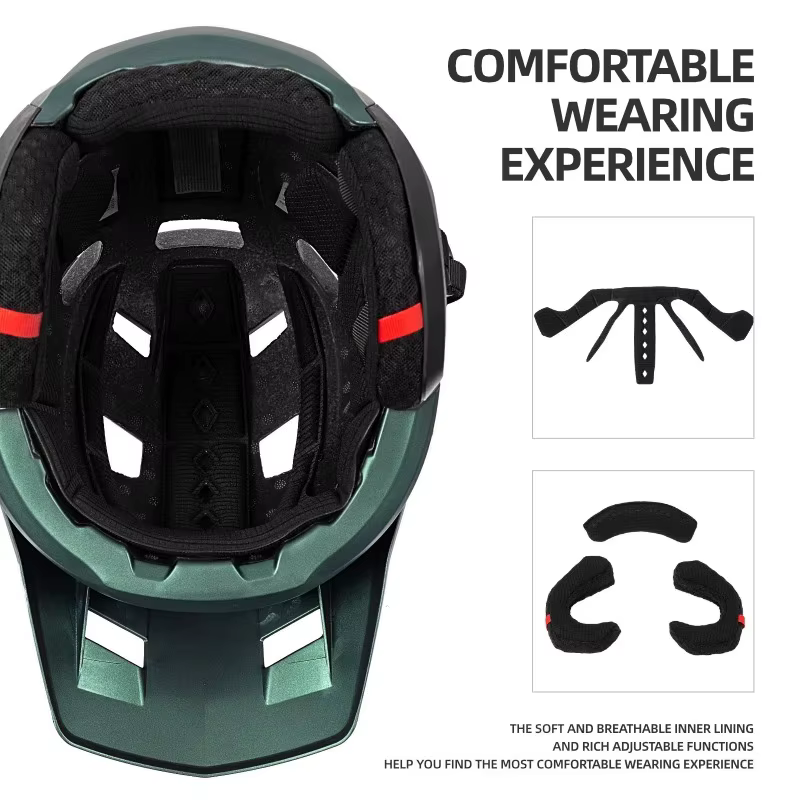 Casque de vélo BATFOX Summer 3/4 pour adultes, VTT, DH, BMX, certifié CE/EN1078, protection des oreilles, casque de sécurité pour vélo tout-terrain
