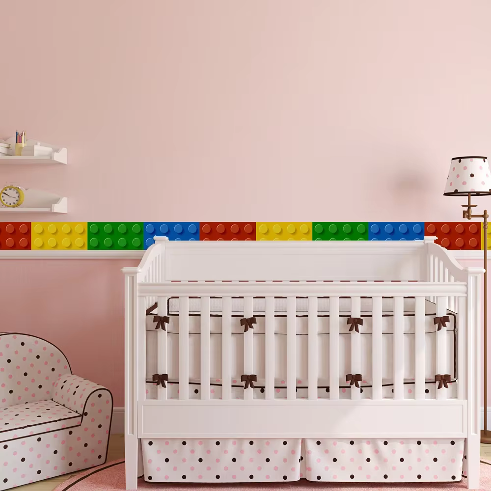 Papier peint blocs 3D pour chambre d'enfants