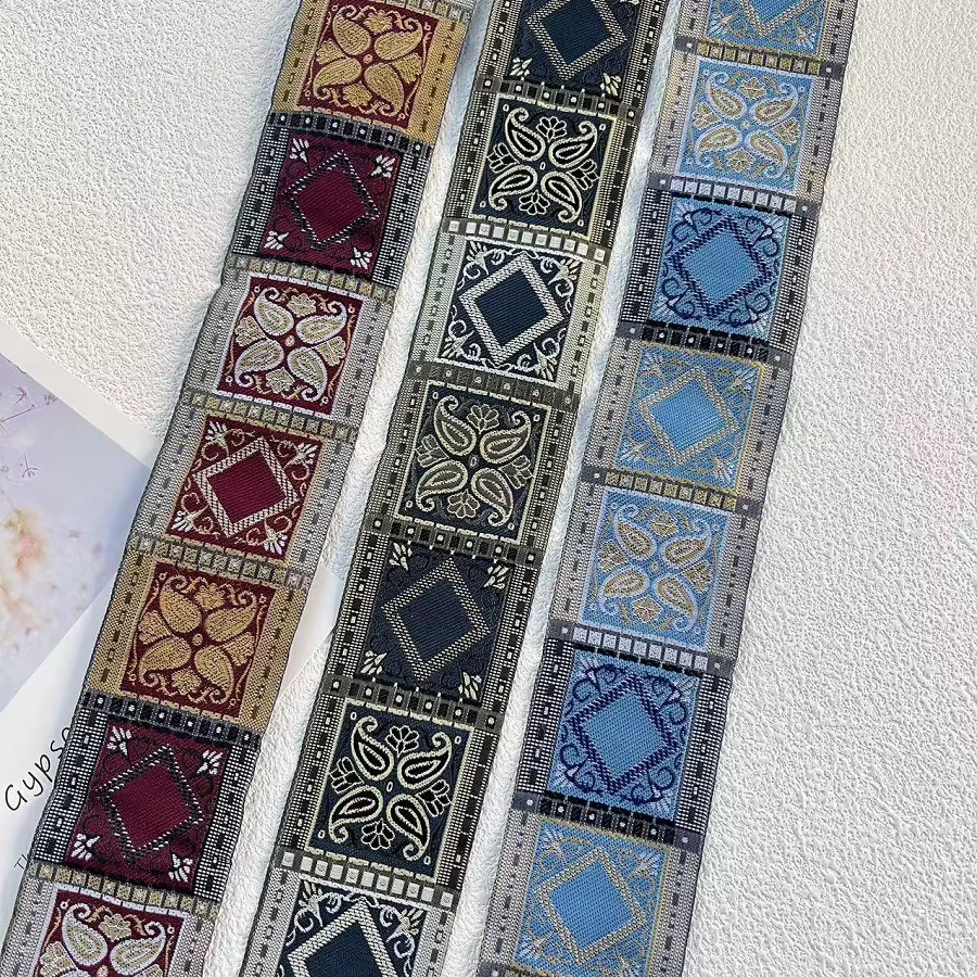 Ruban Jacquard de 1m, Accessoires Décoratifs, Sangle en Dentelle