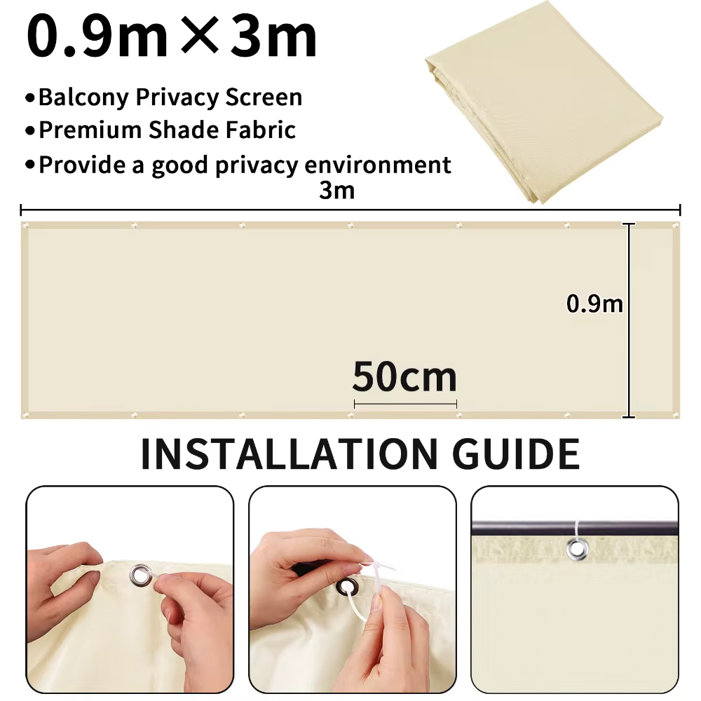 Bâche de protection imperméable pour clôture