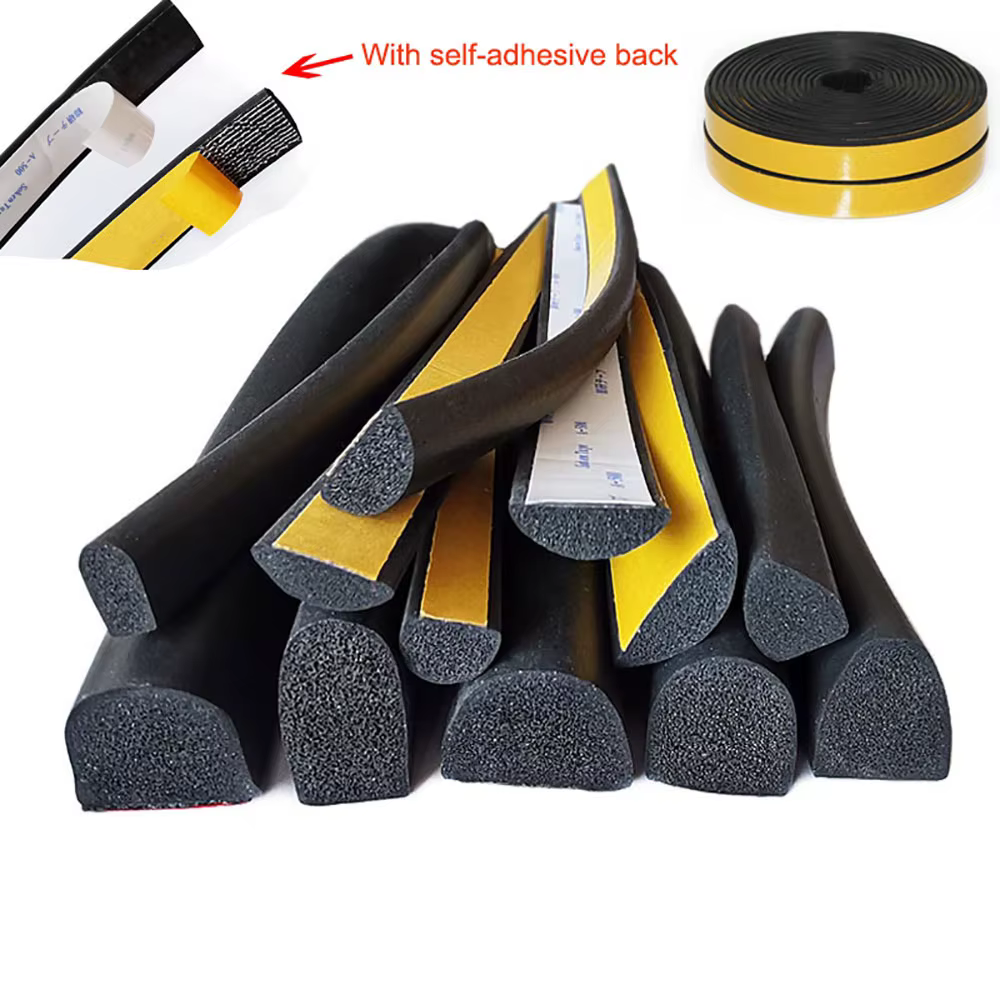 1/2/3M EPDM mousse de caoutchouc insonorisée joint toit ouvrant triangulaire fenêtre voiture