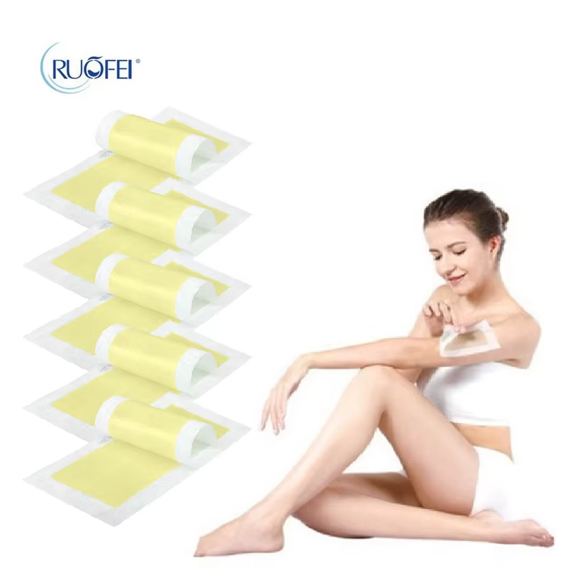 Lot de 10 bandes de cire dépilatoire en rouleau pour aisselles, outil de beauté pour l'épilation des jambes, du corps et du visage, soin de la peau pour femmes
