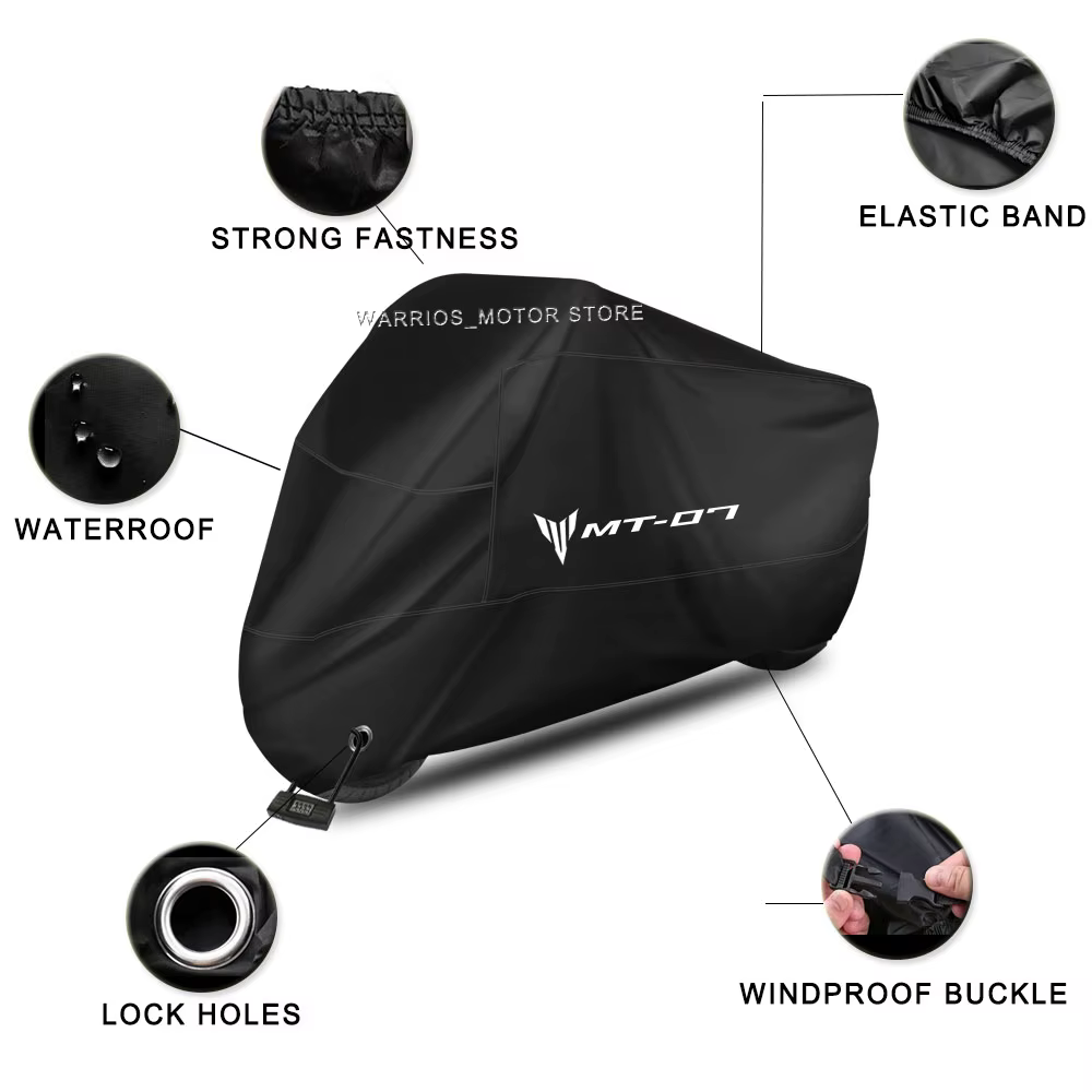 Housse de Protection UV pour moto YAMAHA MT-07 MT07 MT 07 2014-2022 2021 2020, anti-poussière, anti-neige, étanche