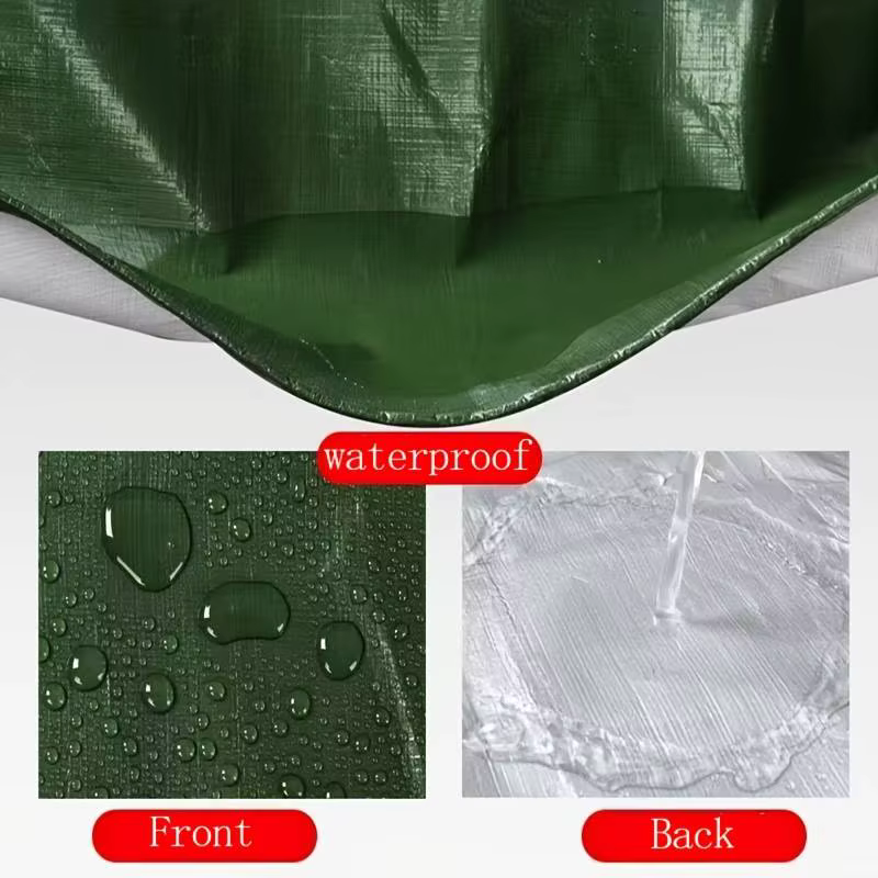 Bâche imperméable verte argentée TarLII