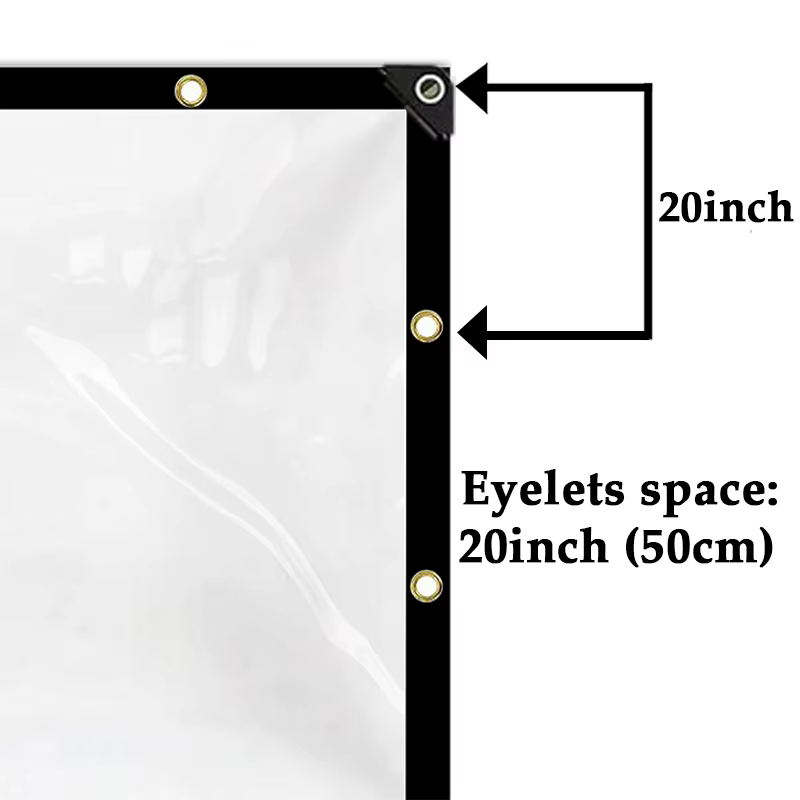 Bâche transparente épaisse de 0.35mm