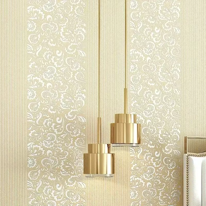 Rouleaux de papier peint non tissés auto-adhésifs avec motifs sculptés