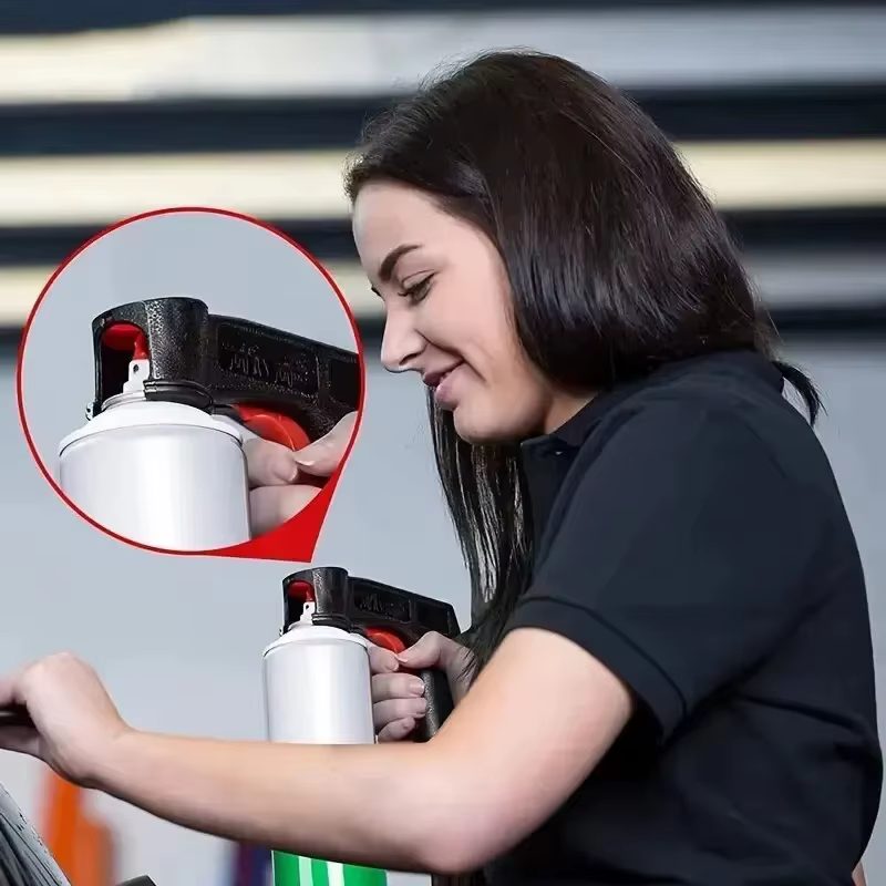 Adaptateur de gâchette pour pulvérisateur de peinture en aérosol portable en plastique