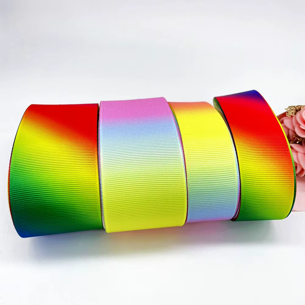 Ruban gros-grain arc-en-ciel de 5 mètres