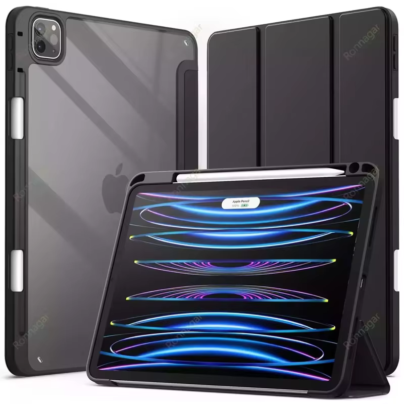Étui intelligent pour iPad A16 A19 12e 11e génération 2026 2025 2024 Air11 13 M4 M3 Air 8 7 6 Air 5 4 Pro11 13 M4 M5 M2 10e 9 8 7 10.2 10.5