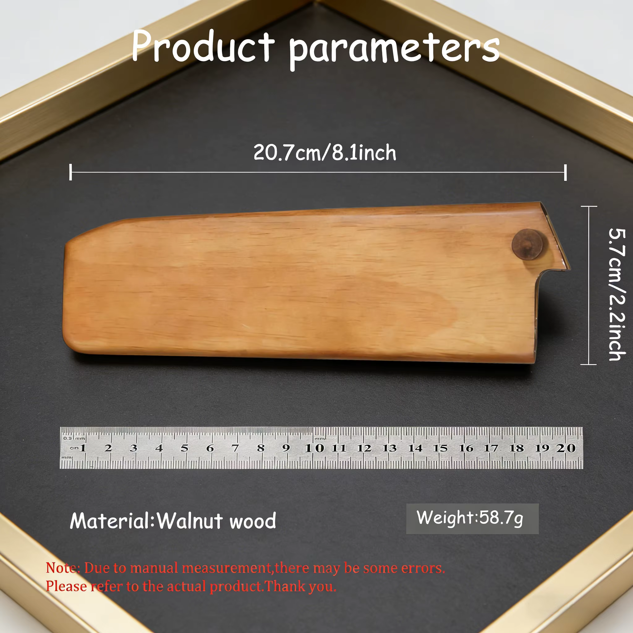 Gaine de couteau en bois de noyer de haute qualité, lame en bois, gaine de couteau de cuisine, Protection spéciale des couteaux, accessoires de cuisine