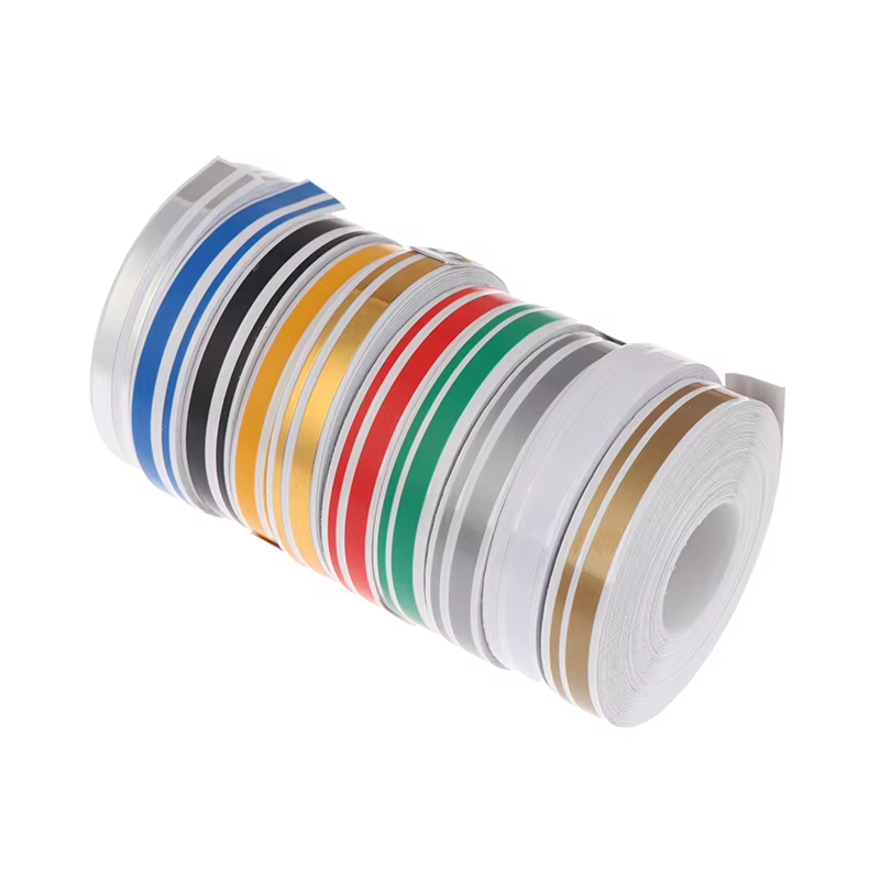 1 Rouleau de Bande Adhésive Vinyle Autocollante Double Ligne Couleur Unie pour Carrosserie de Voiture