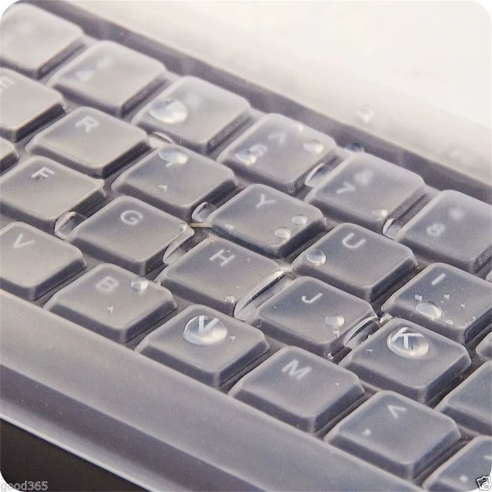 Couverture de clavier d'ordinateur de bureau en silicone étanche universel, film de protection de la peau transparente, coque anti-poussière, 1 pièce