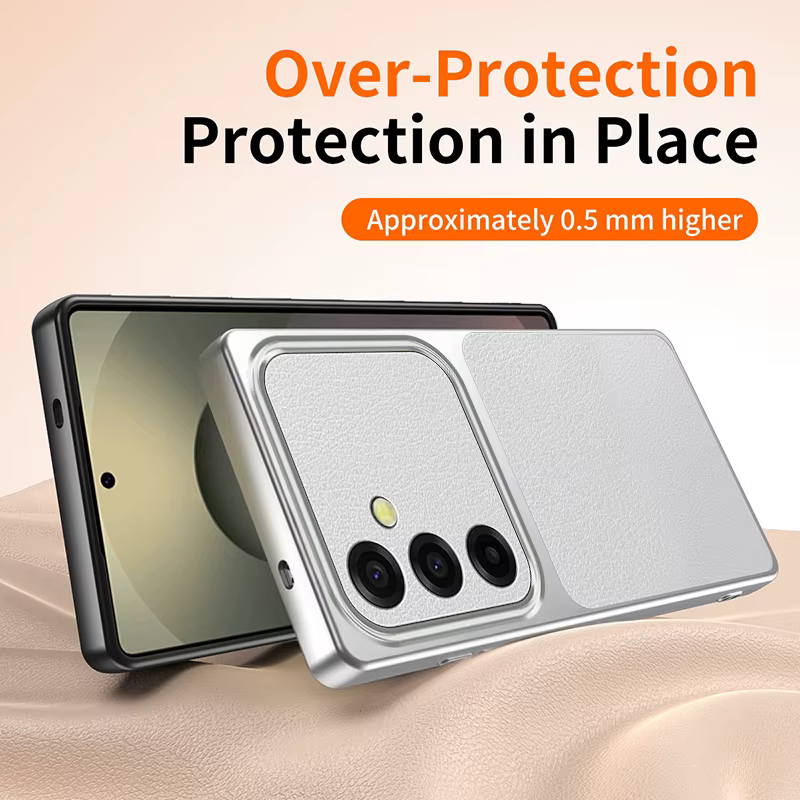 Étui en cuir d'agneau avec protection intégrale de l'appareil photo pour Samsung Galaxy A56 A36 A26 A16 A06 A57 A37 A27 A17 A07 A55 A35 A25 A15 A05 S A54 A34