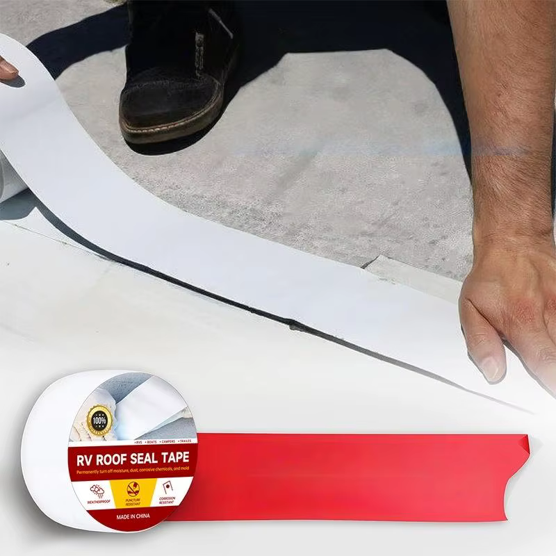 1 rouleau de ruban adhésif en butyl imperméable et résistant au vieillissement pour la réparation des fuites de toit de camping-car, la réparation de camping-cars, l'étanchéité des bateaux, la réparat