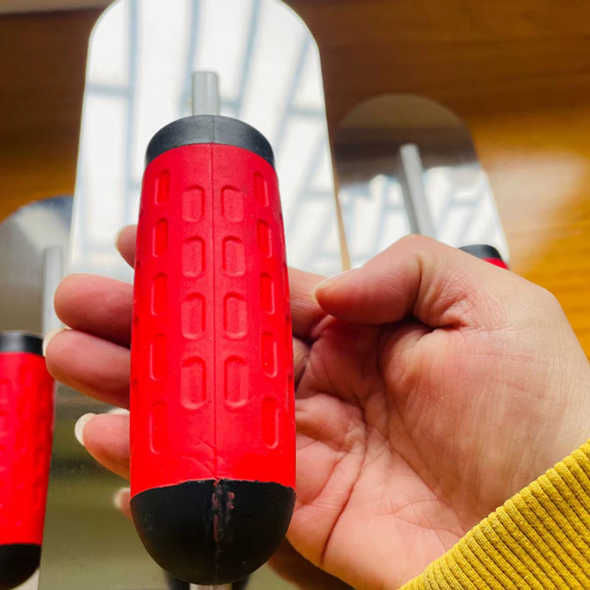 Ensemble de 3 truelles à plâtrer en acier inoxydable