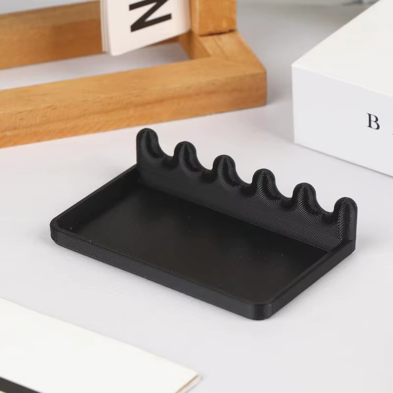 Support de pinceaux portable avec plateau anti-goutte