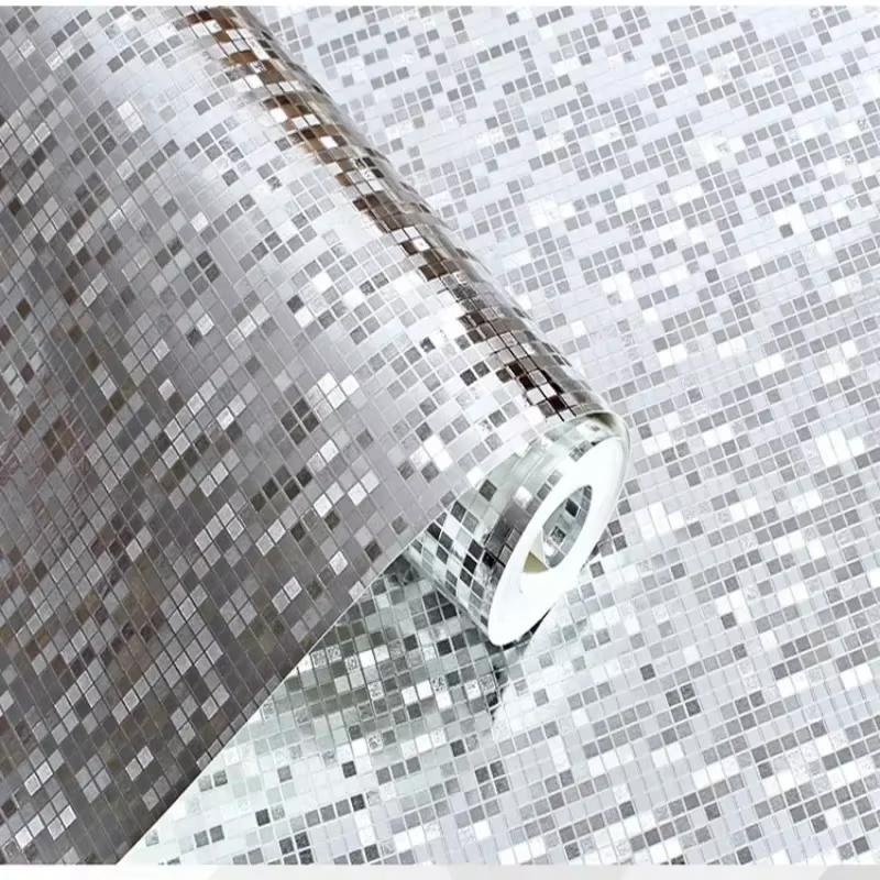 Papier peint rayé de luxe imperméable