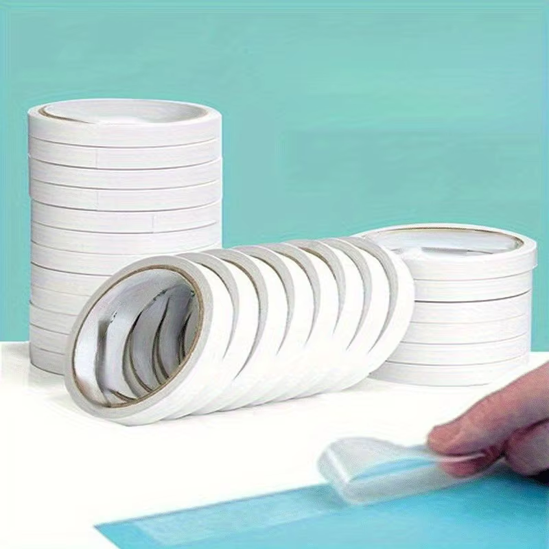 6 rouleaux de ruban adhésif Double face Transparent