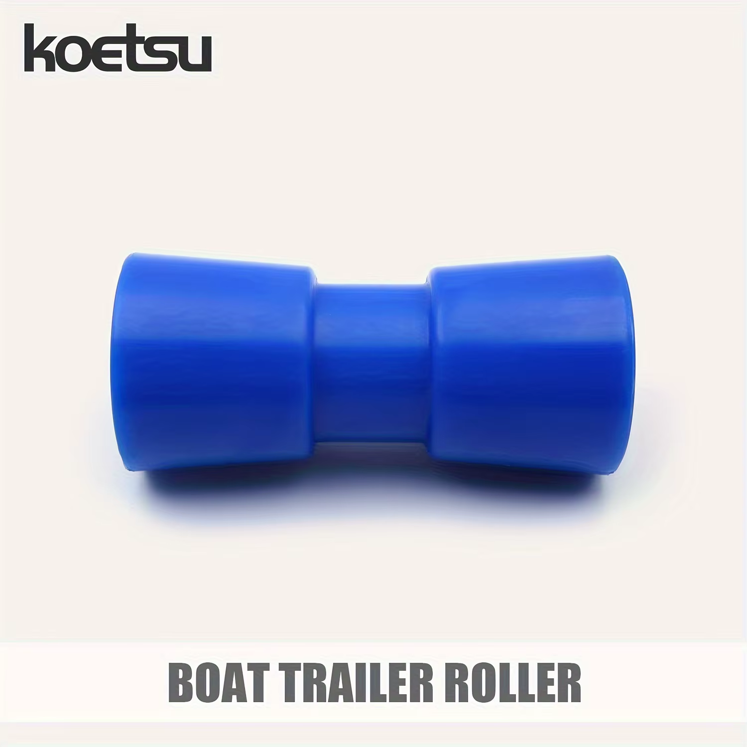 KOETSU 1 pièces bleu, Kit d'assemblage de rouleau de quille centrale de remorque de bateau, adapté à la poulie de quille de bateau en caoutchouc de roue de remorque de bateau à moteur